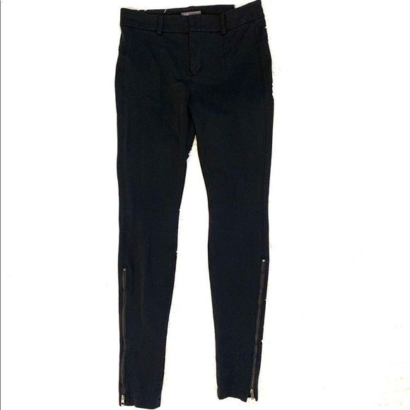 Vince Pants - [Vince] Black Zipper Embellished Pants - Size 6